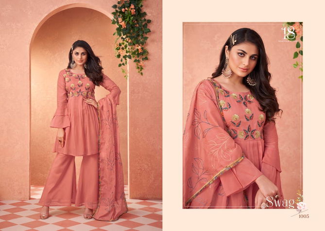 Swag By 18 Attitude 1001-1007 Readymade Salwar Suits Catalog